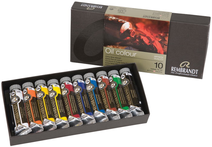 Rembrandt Set de pinturas al óleo básico | 10 x 15 ml Rembrandt Set de pinturas al óleo básico | 10 x 15 ml
